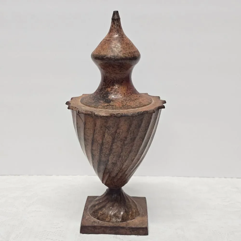 Vintage Hosley Brass Urn With Lid Classic Collection Cinnabar Jar